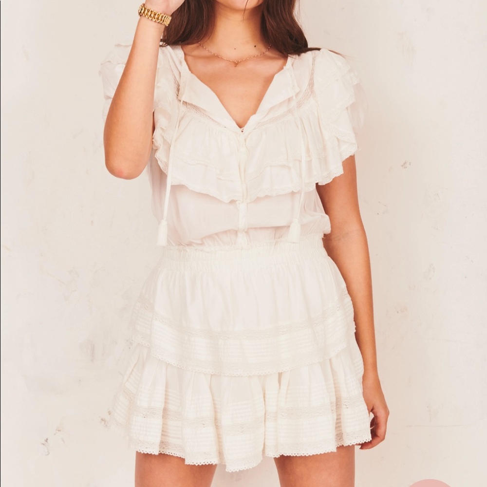 Loveshackfancy white liv dress P